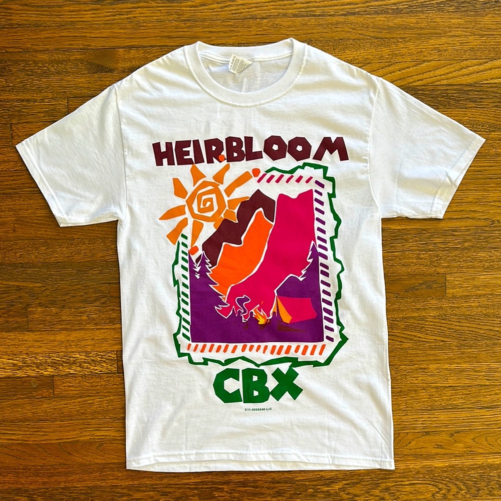 White Graphic T-Shirt with Colorful Design